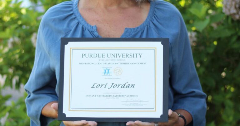 Jordan Completes Indiana Watershed Leadership Academy برنامج