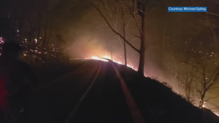Wildfire Response Efforts In Cherokee National Forest