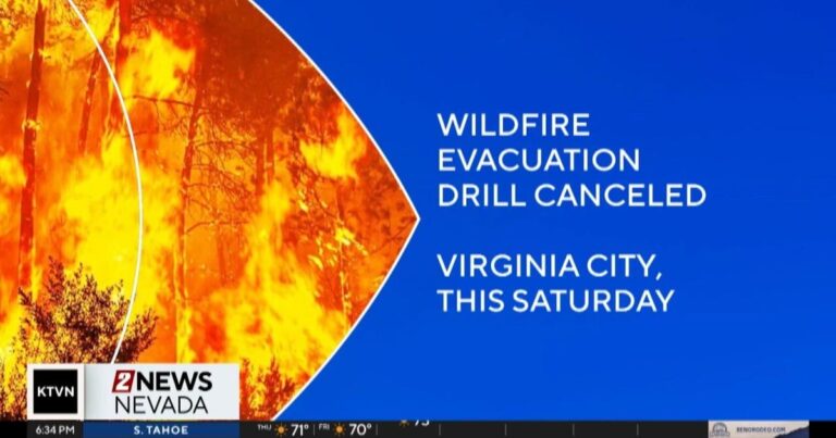 Storey County Wildfire Drill Canceled