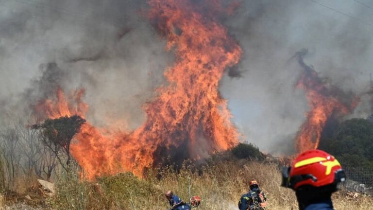 Greece Faces Major Wildfires As Heatwave Continues
