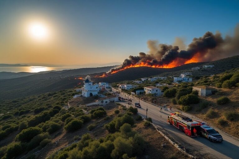 Greece Issues Urgent Wildfire Warning For Islands, Advising Vacationers To