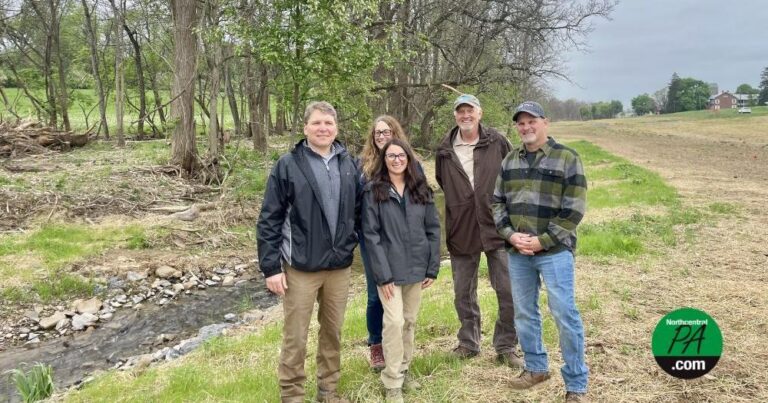 Dep Officials Explore Winfield Creek Restoration Efforts