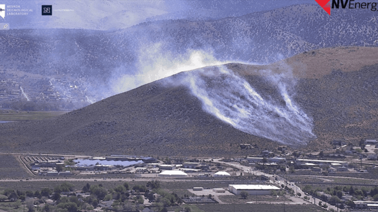 Gentry Fire Ignites On Prison Hill In Carson City
